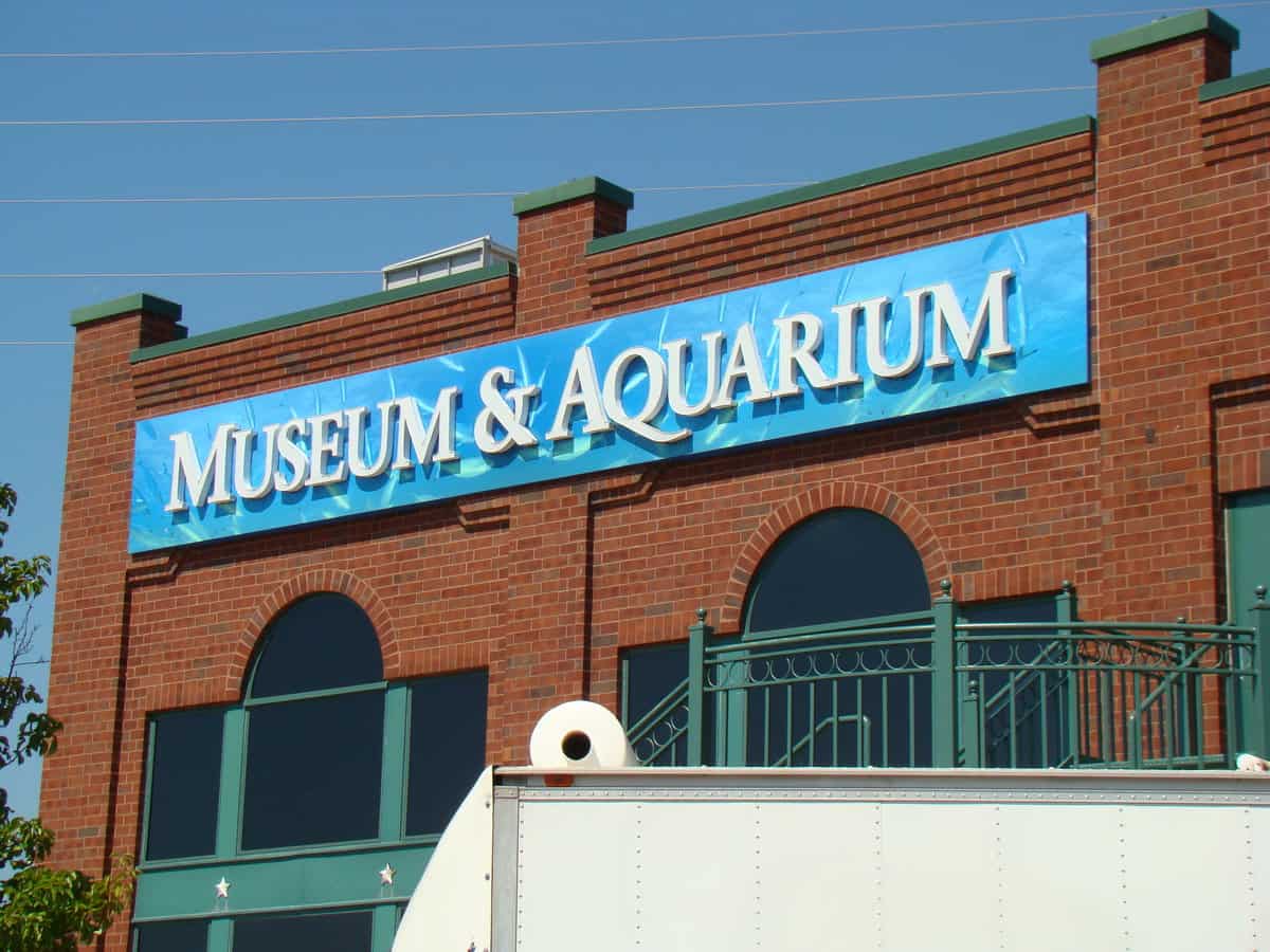 National Mississippi River Museum & Aquarium Sign Package